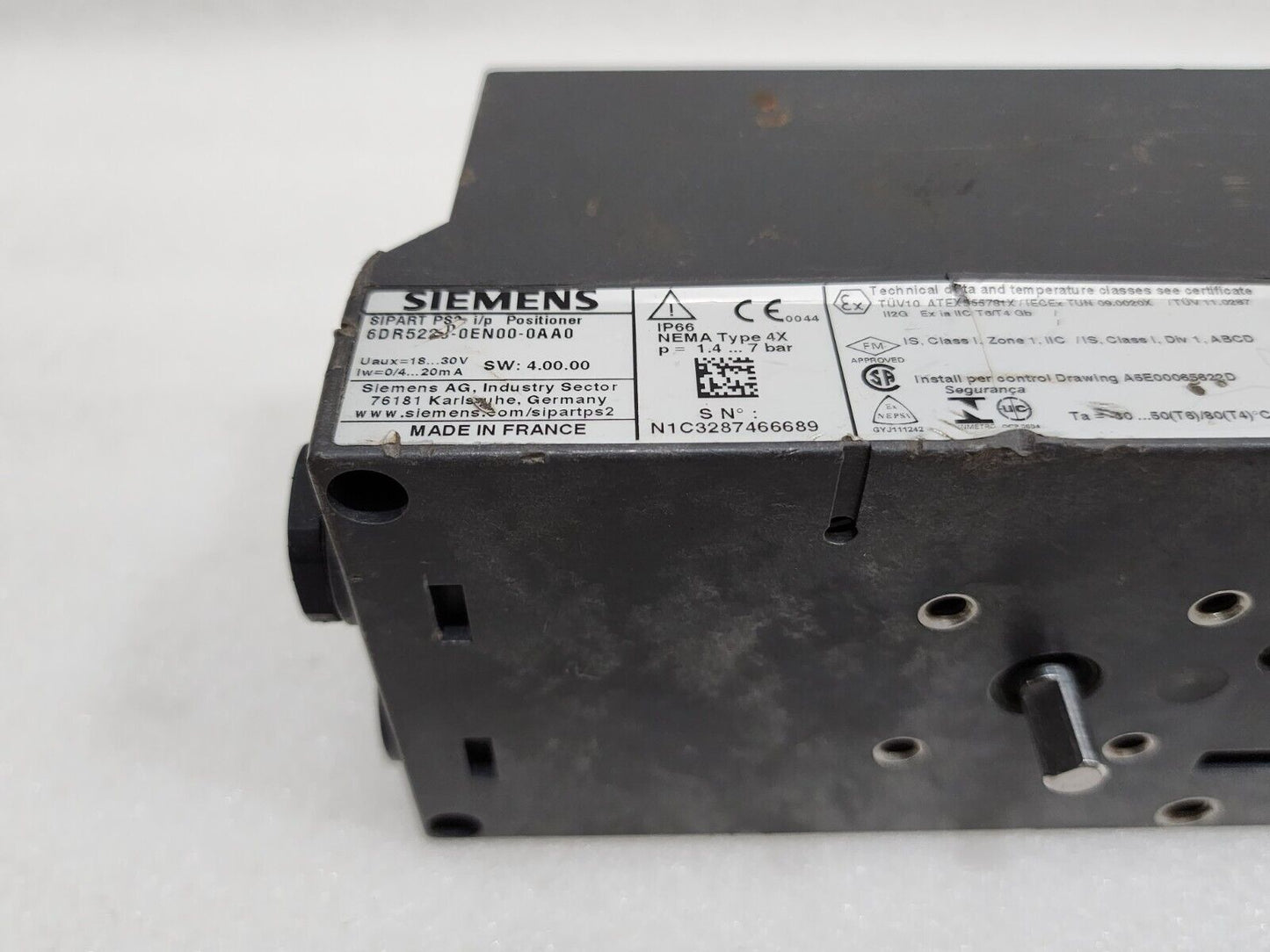 SIEMENS 6DR5220-0EN00-0AA0 SIPART PS2 I/P POSITIONER