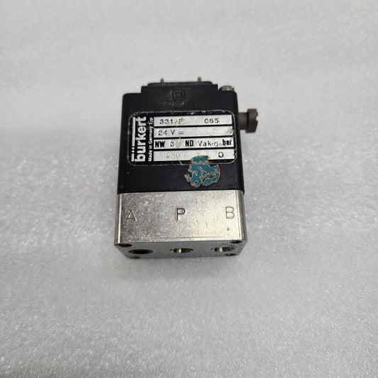BURKERT 331/F 085 SOLENOID VALVE 24VDC
