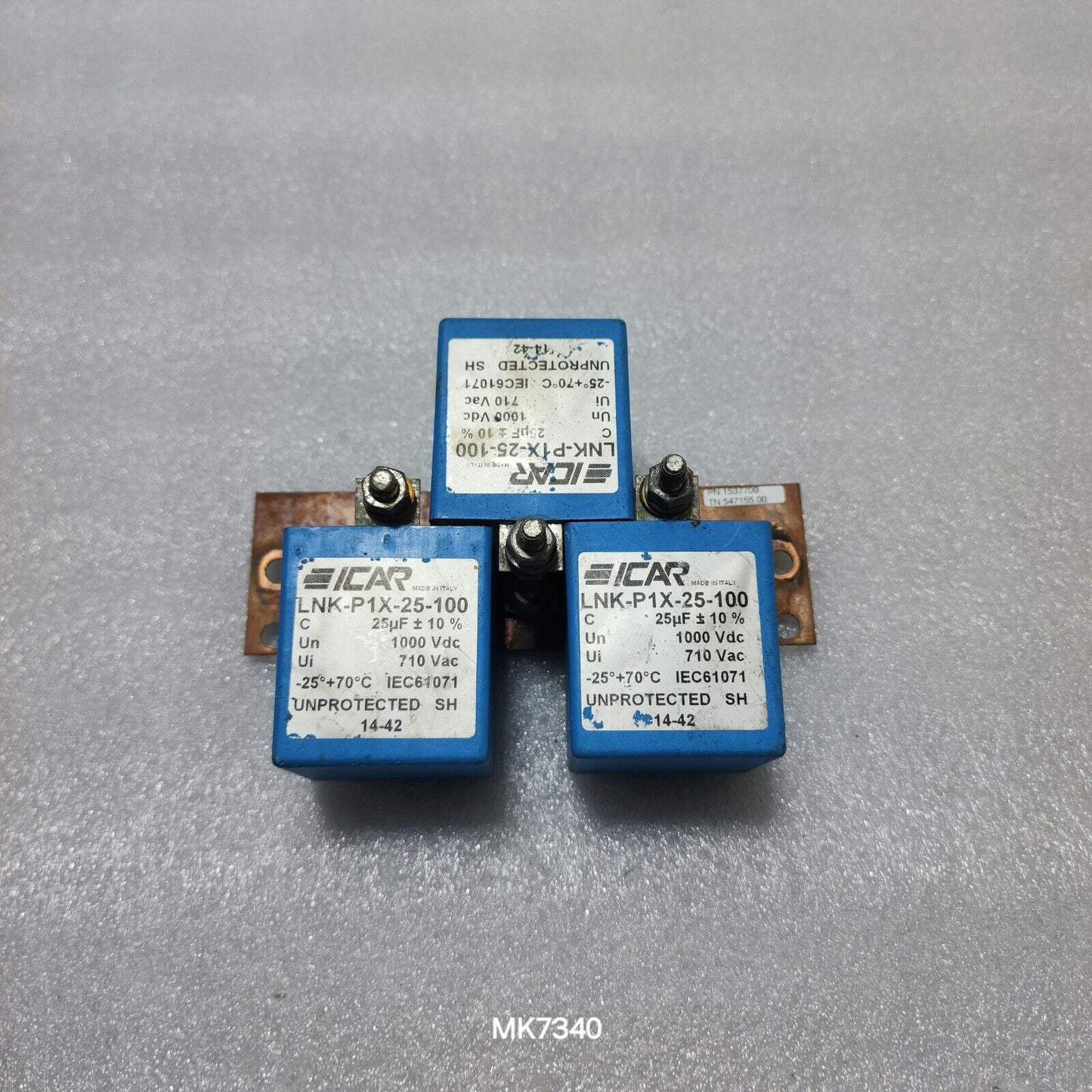 ICAR 1537700 DC LINK CAPACITORS LNK-P1X-25-100