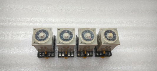 OMRON H3CR-H8L TIMER REAY 100-120VAC LOT OF 4  UNIT