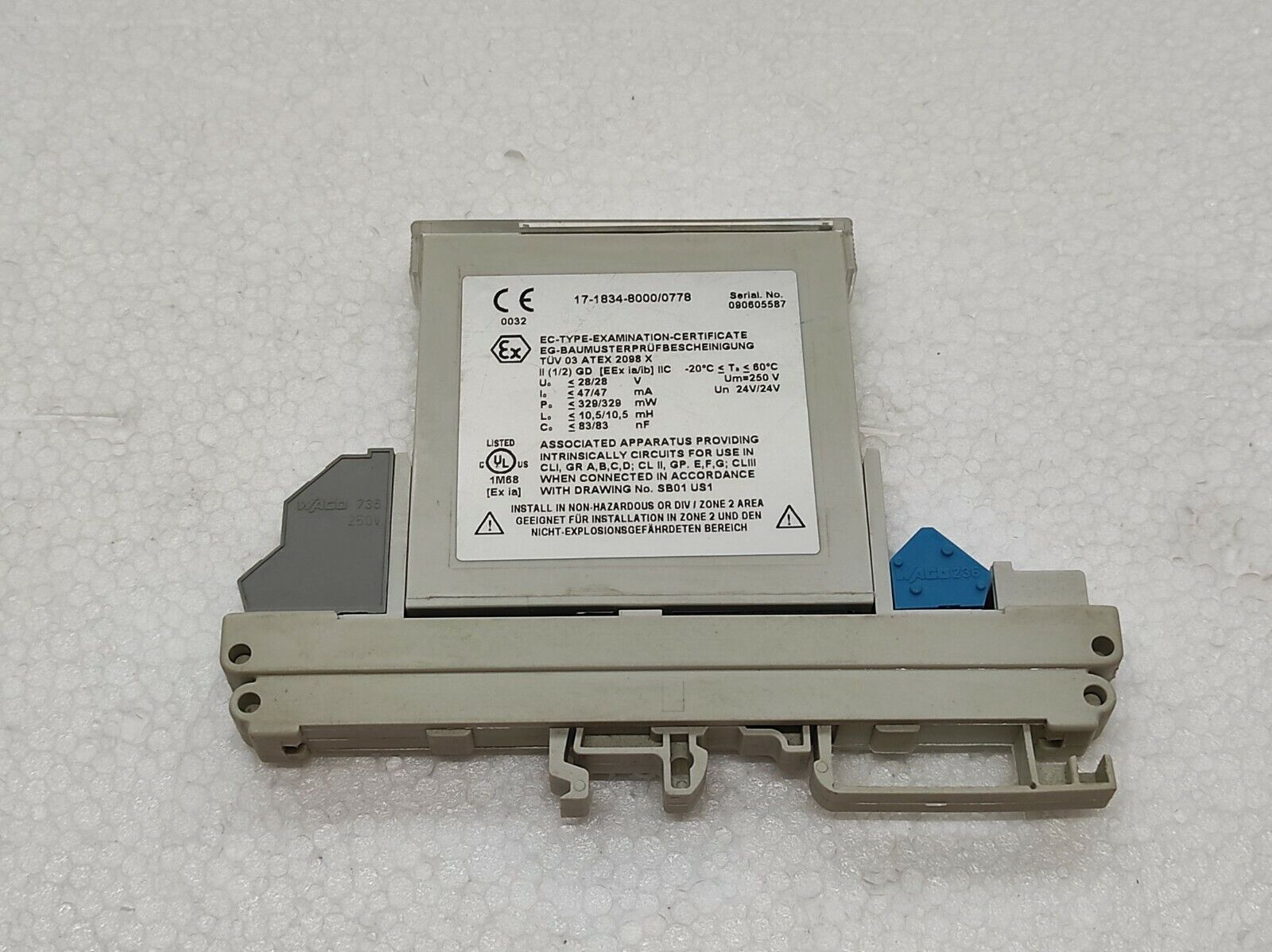 Bartec SB 0778 Process CONT EQ Universal Barrier SB0778 17-1834-8000/0778