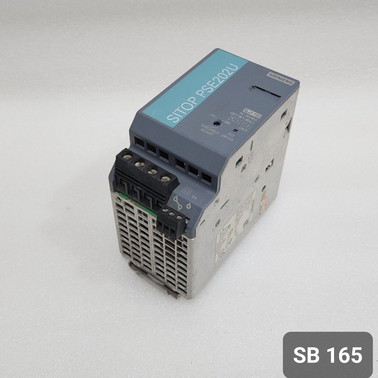 SIEMENS 6EP1 961-3BA21 SITOP POWER SUPPLY 24VDC 40A