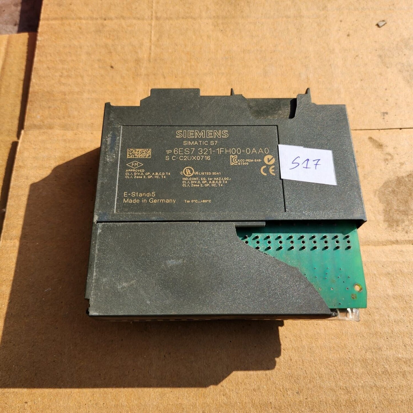 6ES7 321-1FH00-0AA0 NOT TESTED - FOR PARTS - NOT WORKING