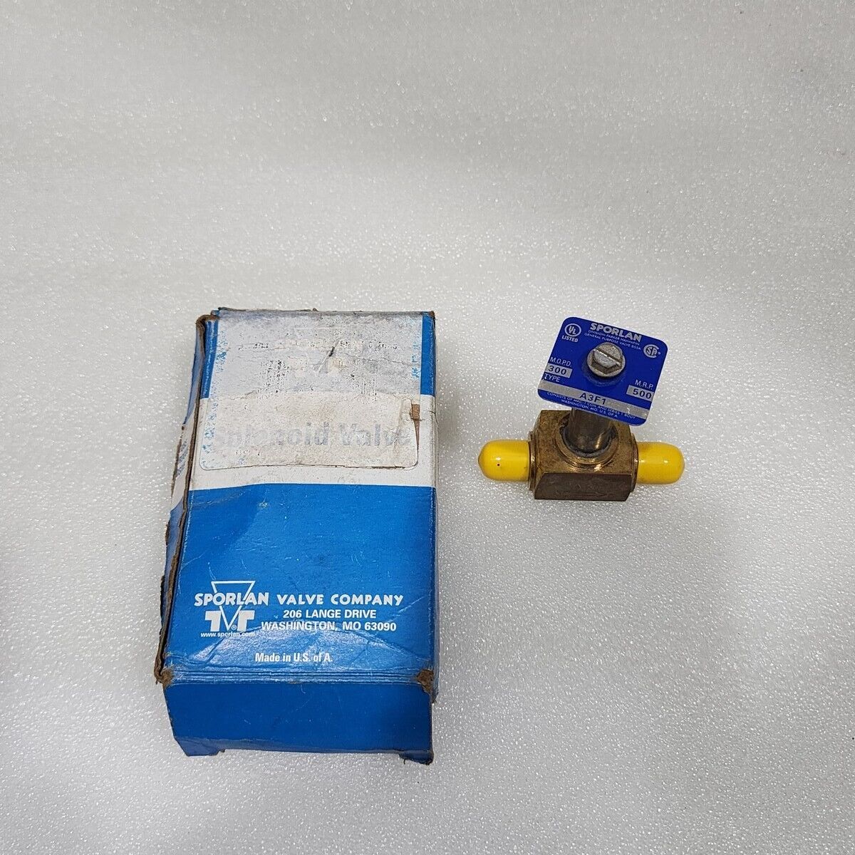 SPORLAN A3F1 SOLENOID VALVE MOPD 300 MRP 500