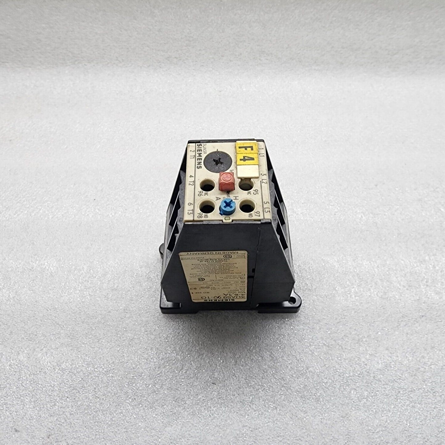 SIEMENS 3UA59 00-1G SOLID STATE OVERLOAD RELAY 4-6.3A