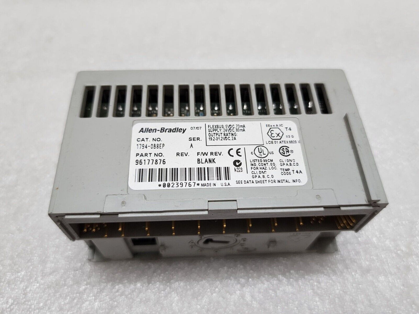 ALSTOM RTS-61 TIME RELAY 220V