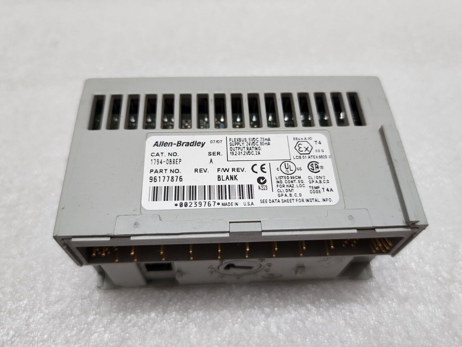 ALSTOM RTS-61 TIME RELAY 220V