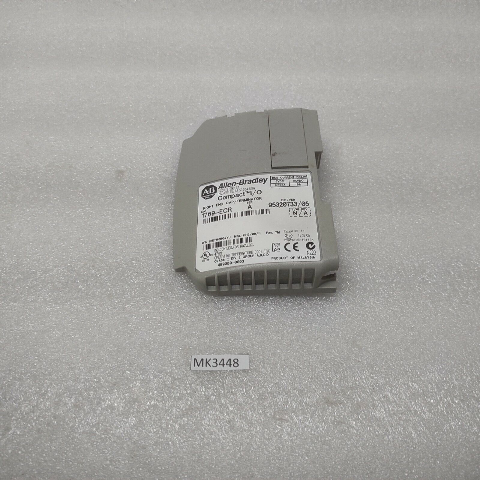 ALLEN BRADLEY CAT 1769-ECR COMPACT I/O MODULE