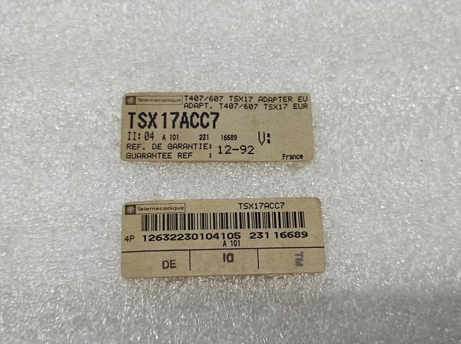 TELEMECANIQUE TSX 17ACC7 ADAPTER MODULE 12632230104105