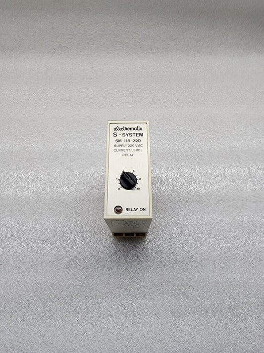 ELECTROMATIC SM115220 CURRENT LEVEL RELAY 220V