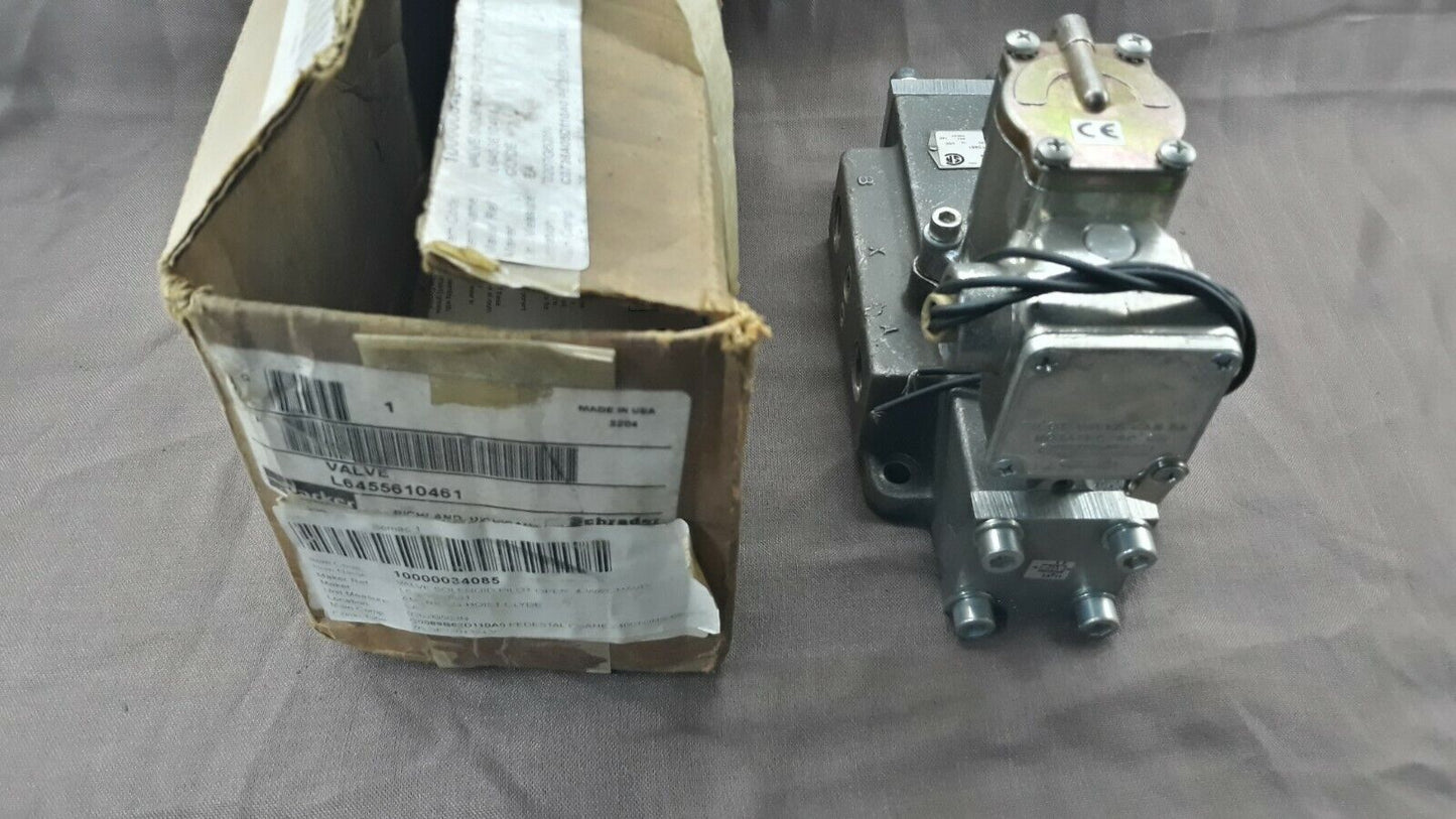 Parker Schrader Bellows L6455610461 Pneumatic Solenoid Valve SK-200/A5 Single