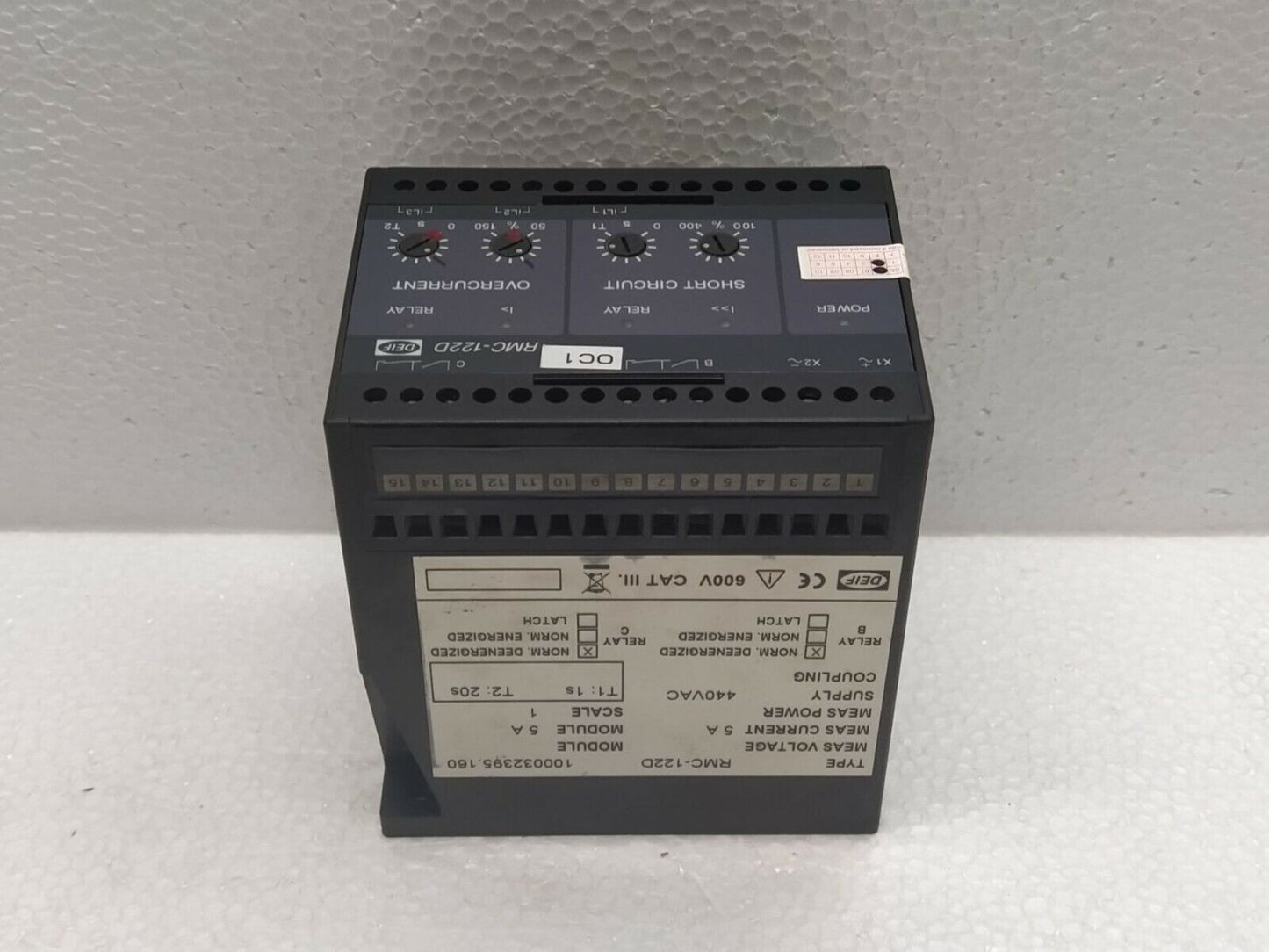 DEIF RMC-122D Current Short Circuit Relay 100032395.160 RMC122D