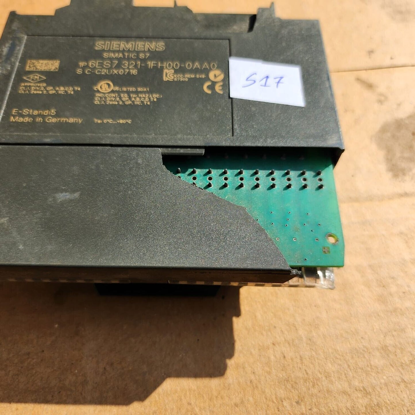 6ES7 321-1FH00-0AA0 NOT TESTED - FOR PARTS - NOT WORKING