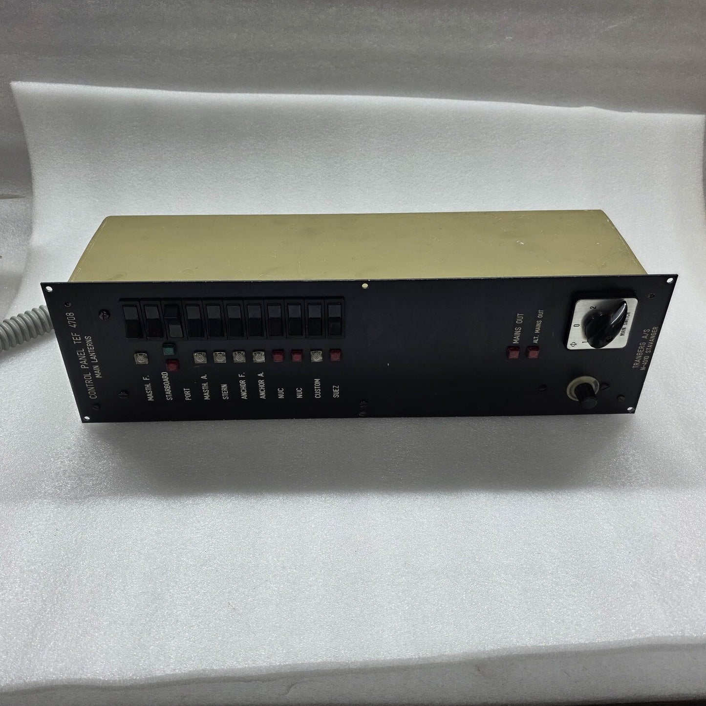 TRANSBERG TEF 4708 CONTROL PANEL MAIN LANTERNS