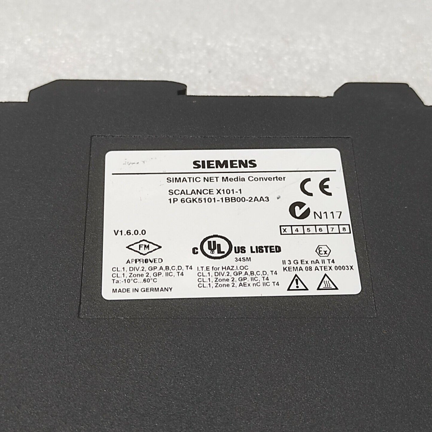 SIEMENS SCALANCE X101-1 MEDIA CONVERTER 6GK5101-1BB00-2AA3