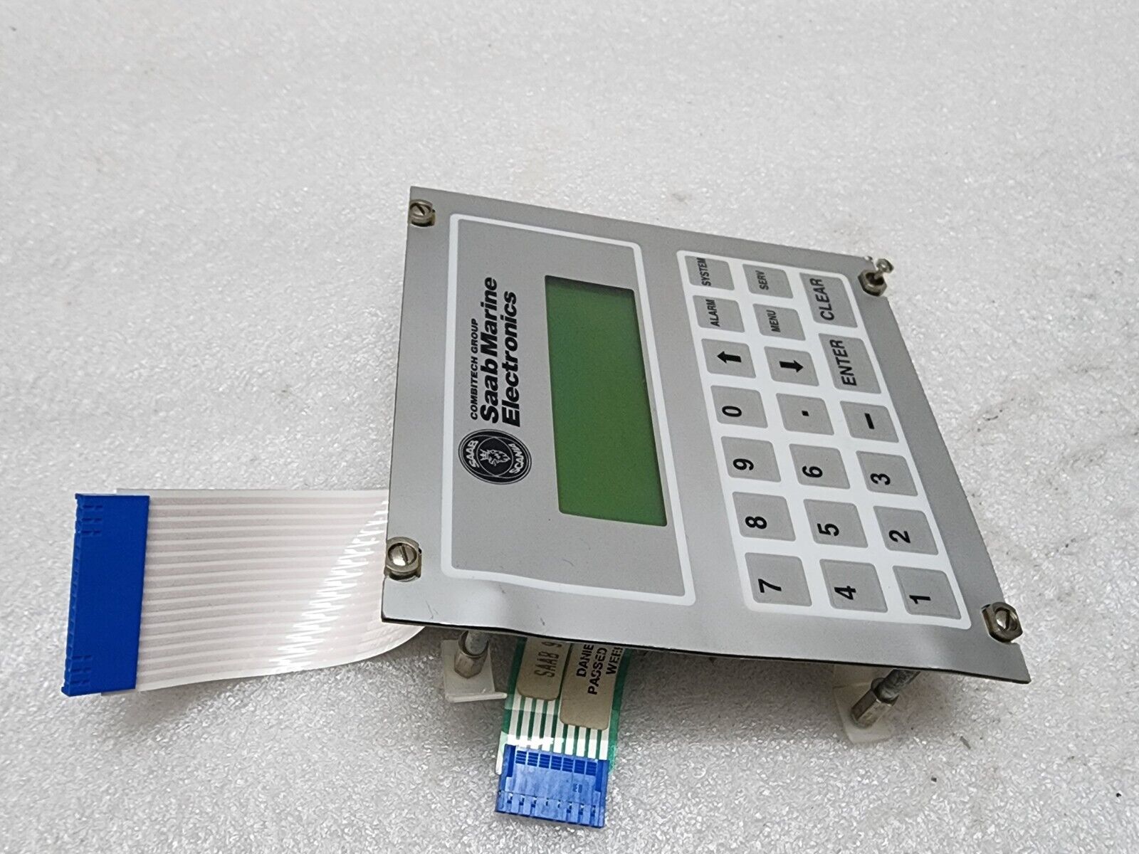 SAAB MARINE 9150065-532A BACKUP DISPLAY KEYBOARD DMC20481 OPTREX DMC2048I