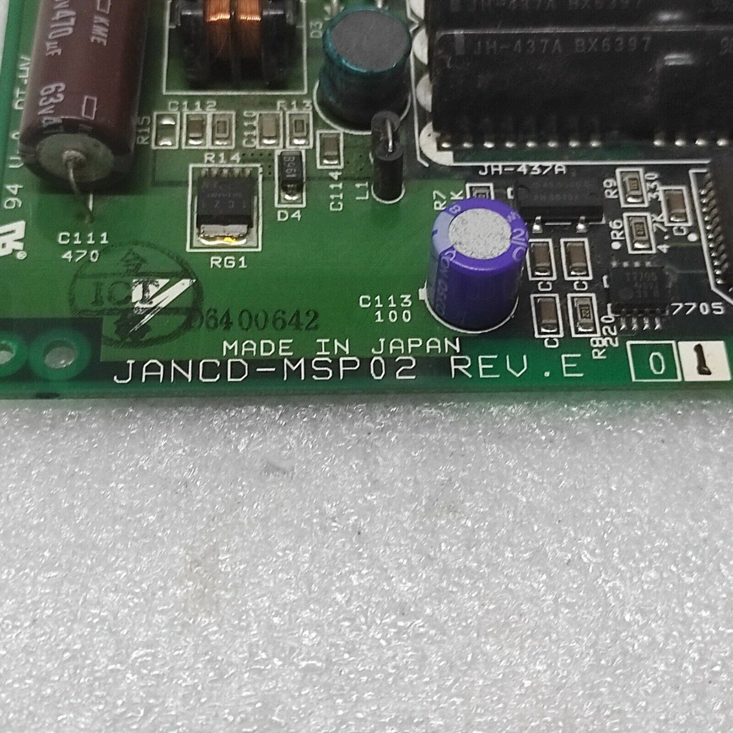 YASKAWA ELECTRIC JANCD-MSP02 OPERATOR CONTROL PC BOARD DF9200689-E0