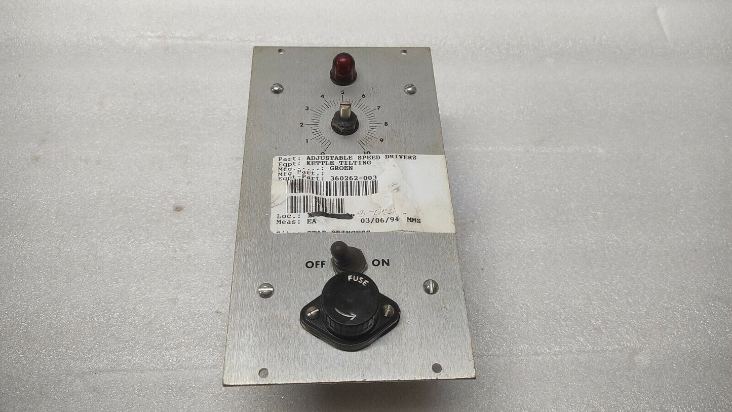 SABINA 2000-30 FULL WAVE CONTROL 0-90V-DC DC 115V-AC GROEN 360262-003 