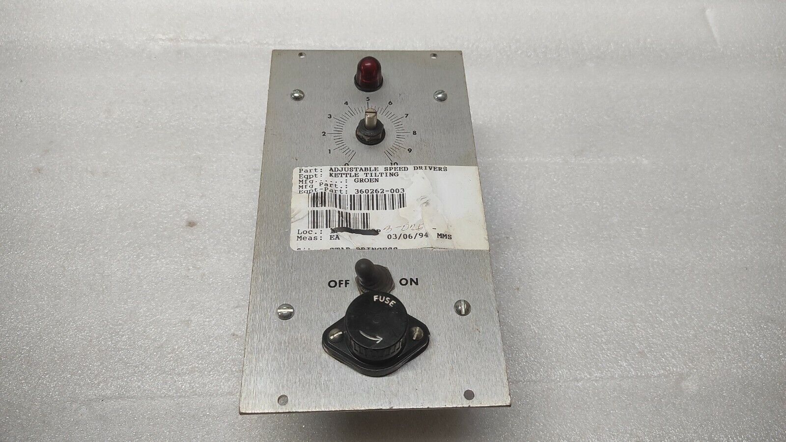 SABINA 2000-30 FULL WAVE CONTROL 0-90V-DC DC 115V-AC GROEN 360262-003 