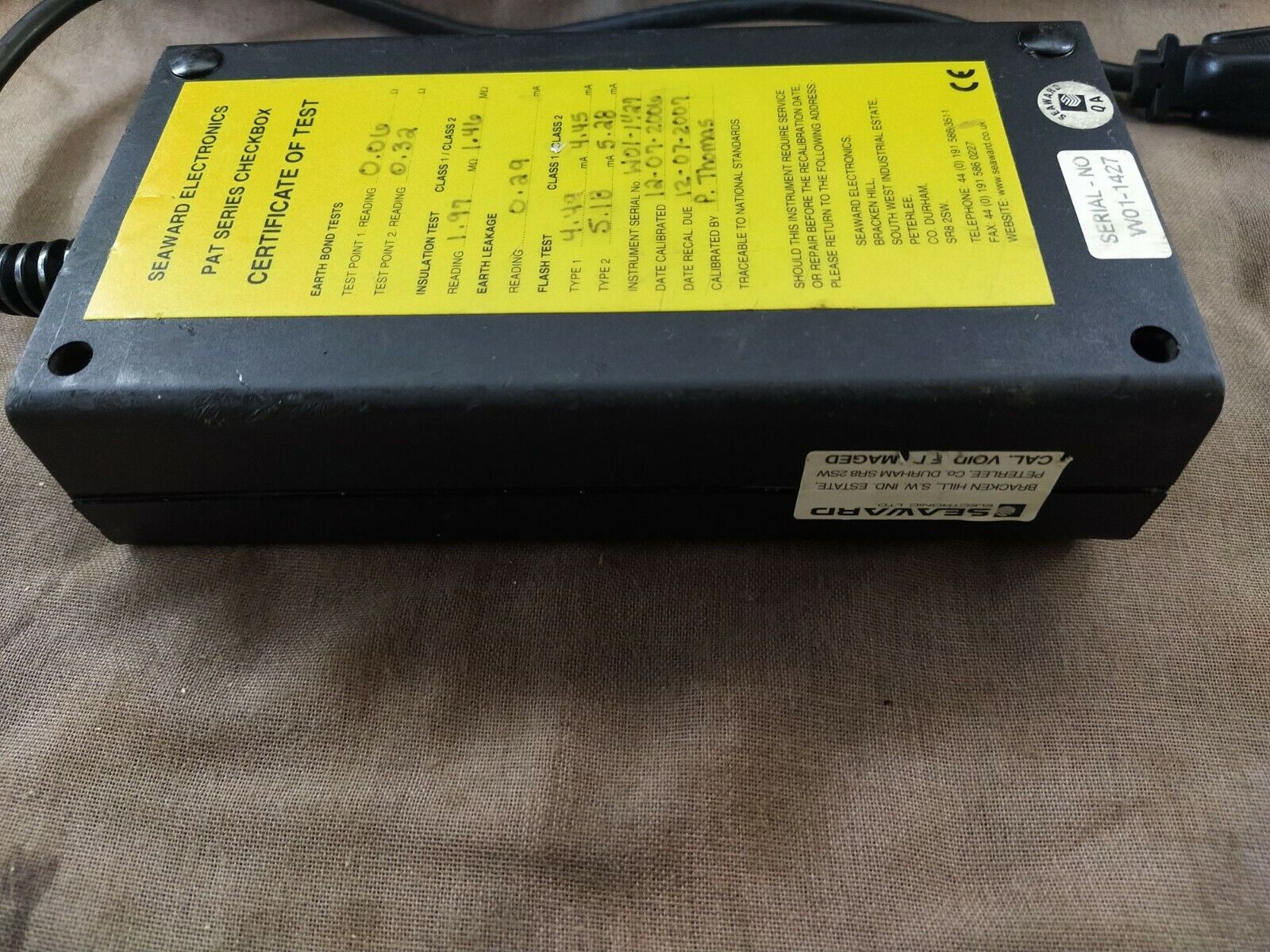 SEAWARD PAT SERIES CHECKBOX TEST METER