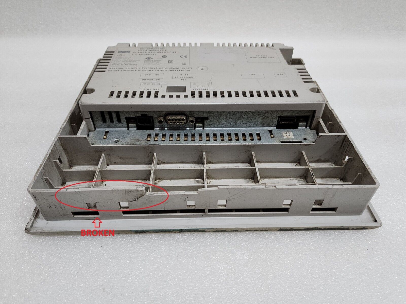 SIEMENS 6AV6 642-0BA01-1AX1 OPERATION TERMINAL TP177B PN/DP-6 CSTN 24V