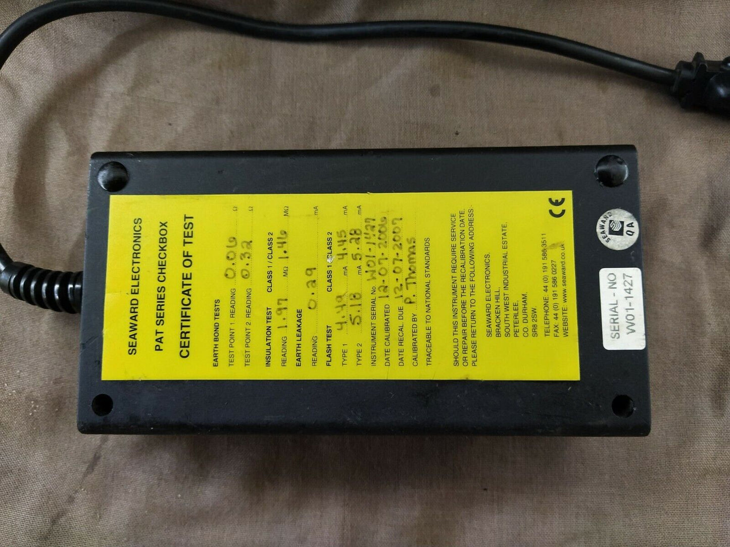 SEAWARD PAT SERIES CHECKBOX TEST METER