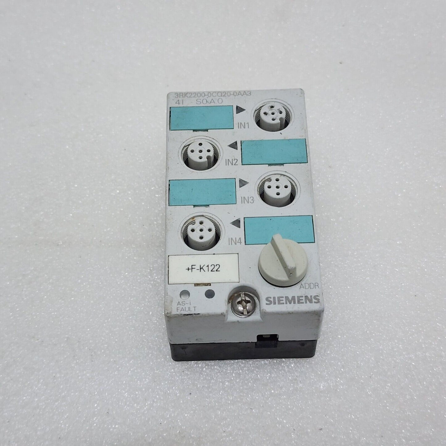 SIEMENS 3RK2200-0C020-0AA3 ASI DIGITAL INPUT MODULE