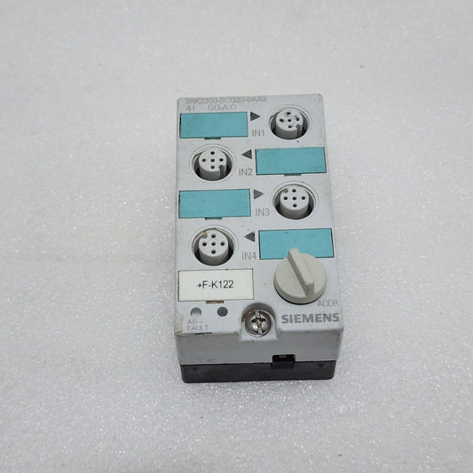 SIEMENS 3RK2200-0C020-0AA3 ASI DIGITAL INPUT MODULE