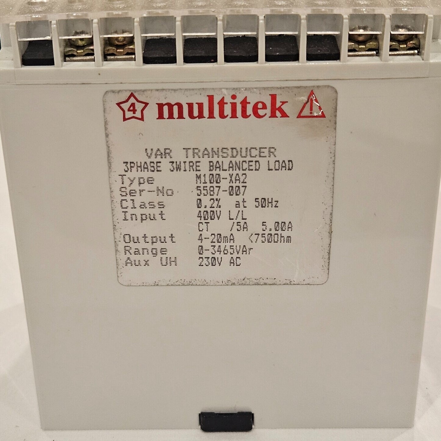 MULTITEK M100-XA2 VAR TRANSDUCER 230VAC