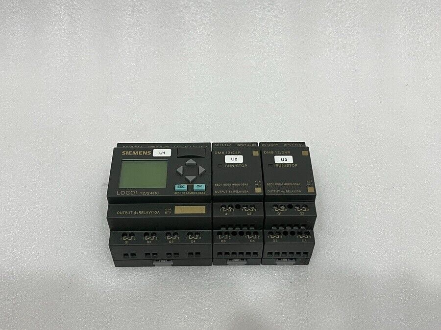 SIEMENS 6ED1 052-1MD00-0BA5 LOGO 12/24 RC WITH DM8 12/24 R 6ED1 055-1MB00-0BA1