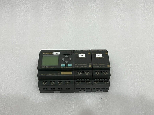 SIEMENS 6ED1 052-1MD00-0BA5 LOGO 12/24 RC WITH DM8 12/24 R 6ED1 055-1MB00-0BA1