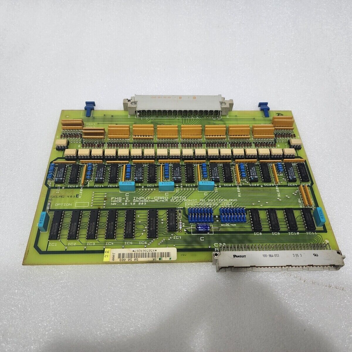 GROSSENBACHER ELECTRONIC AG FMS-5 INPUT CARD OPTO 50-50-003