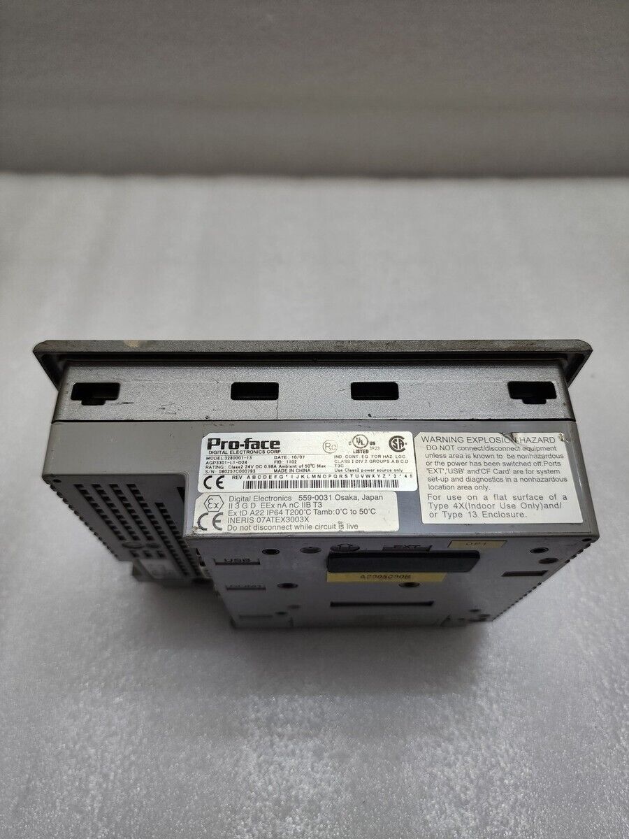 PROFACE 3280007-13 HMI OPERATOR PANEL AGP3301-L1-D24 24V DC REQUIRE REPAIRING