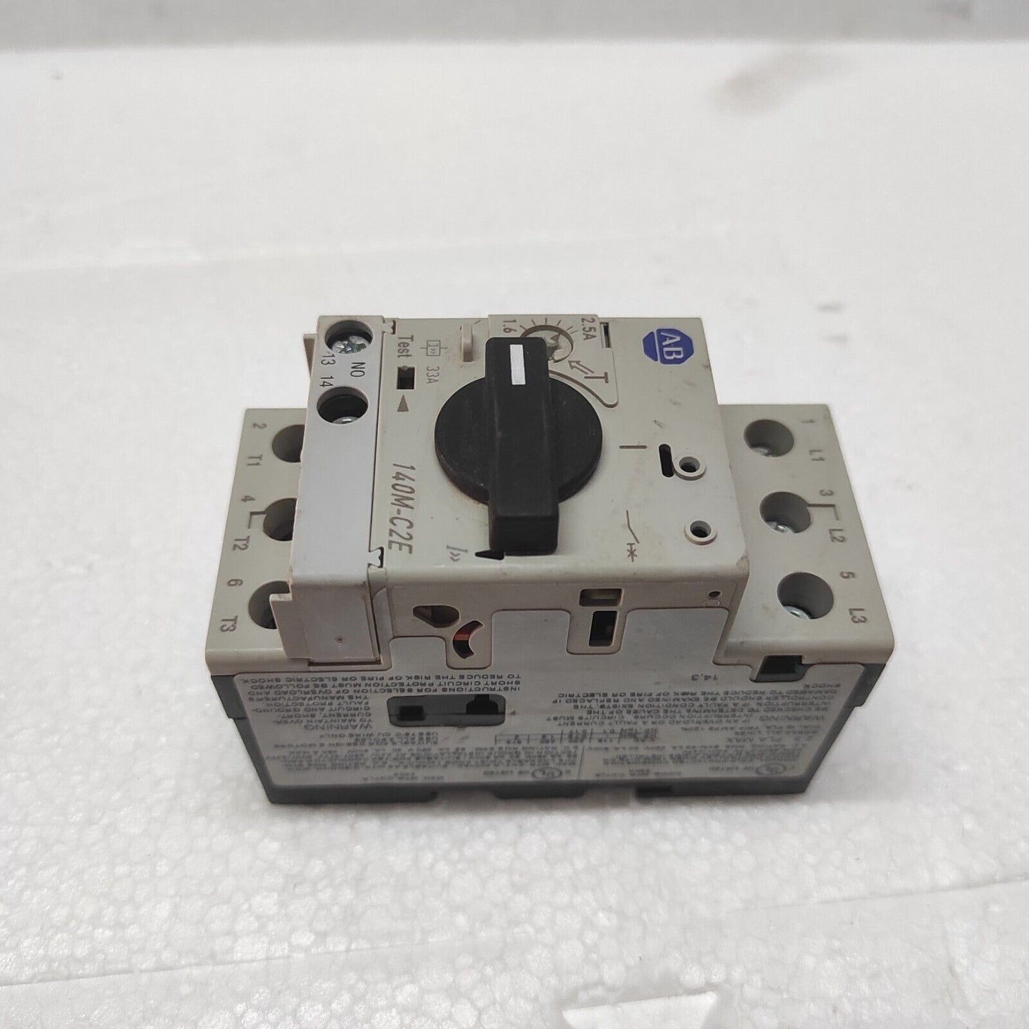 ALLEN BRADLEY 140M-C2E-B25 CIRCUIT BREAKER MOTOR PROTECTION 