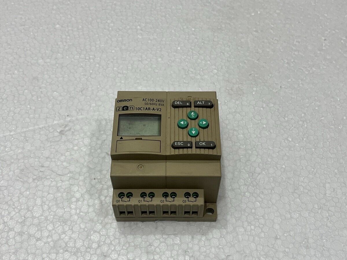 OMRON ZEN-10C1AR-A-V2 PROGRAMMABLE RELAY CPU UNIT 100-240V