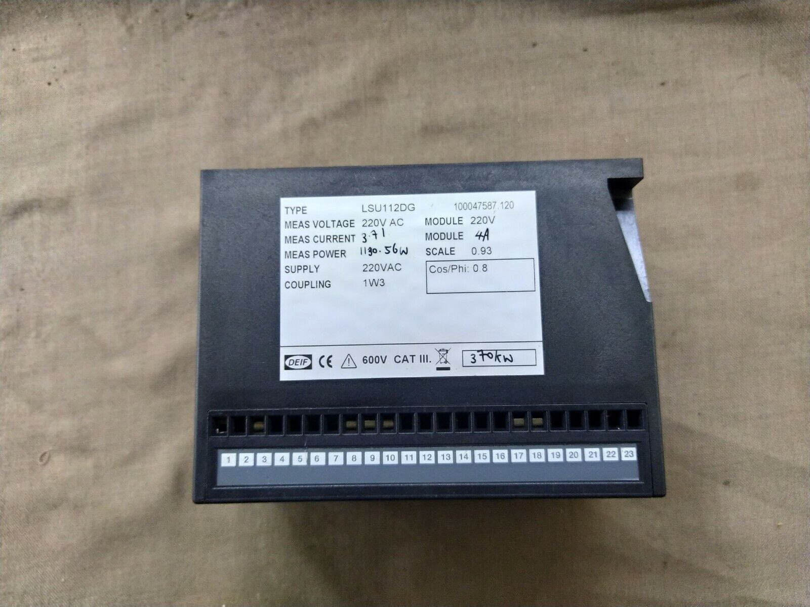 Deif LSU-112DG Load Sharing, Paralleling & Operation 100047587.120 220 VAC