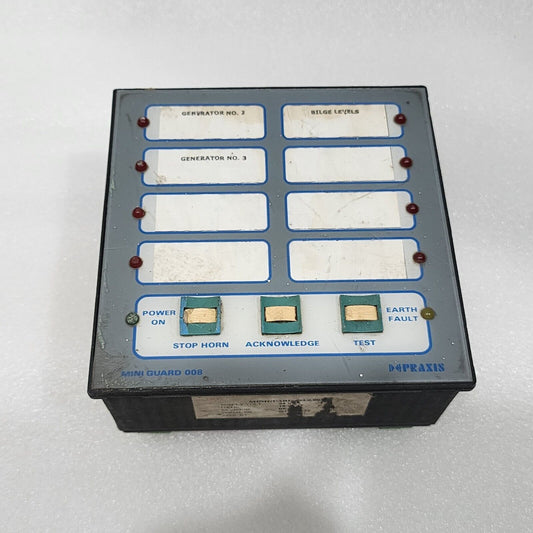 PRAXIS MINIGUARD 008 ALARM PANEL SHIP CONTROL SYSTEM  24V