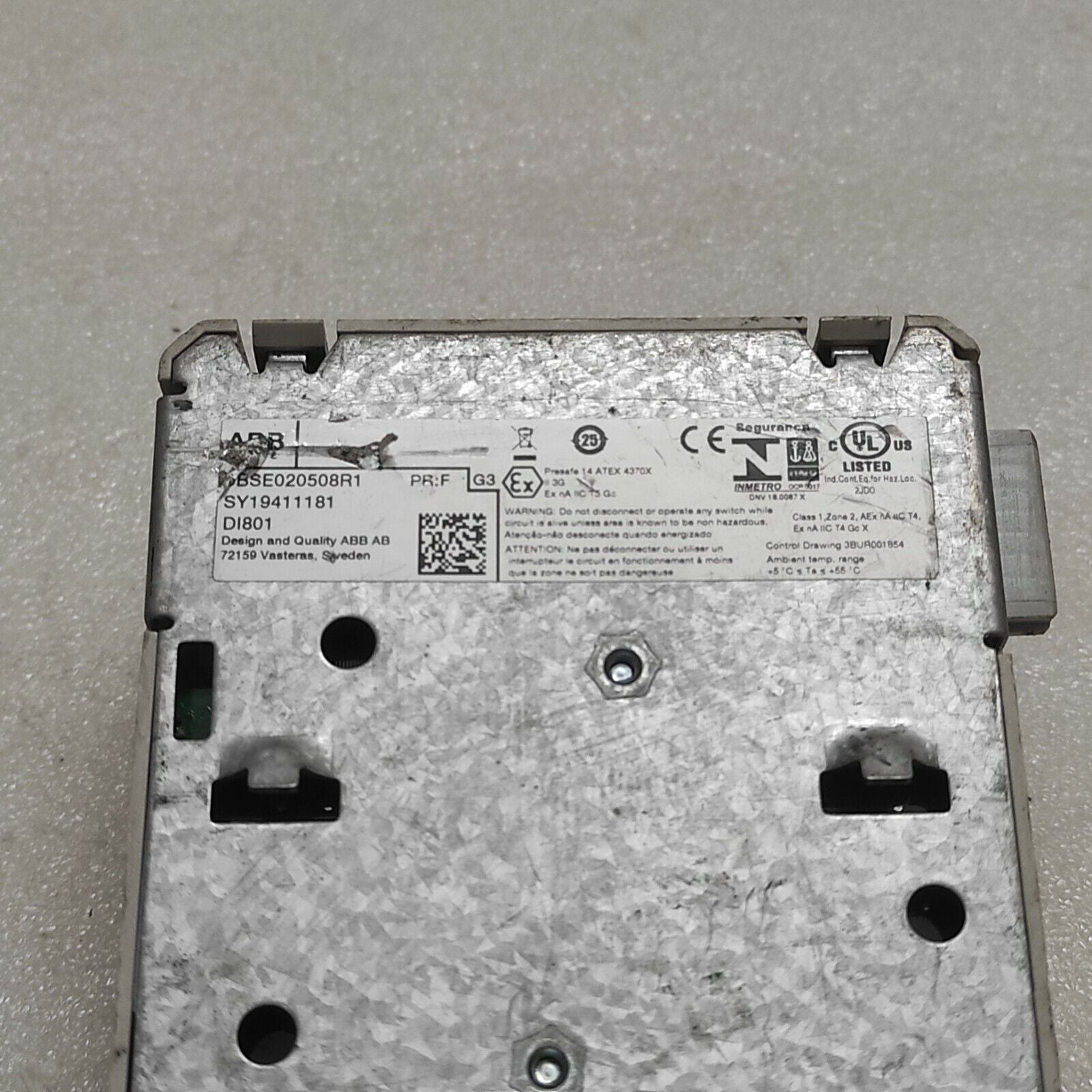 ABB DI801 DIGITAL INPUT MODULE 3BSE020508R1