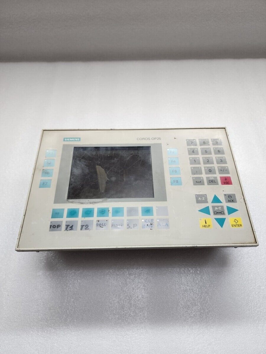 SIEMENS 6AV3525-1EA01-0AX0 SIMATIC HMI OPERATOR PANEL  OP 25/A DISPLAY BROKEN