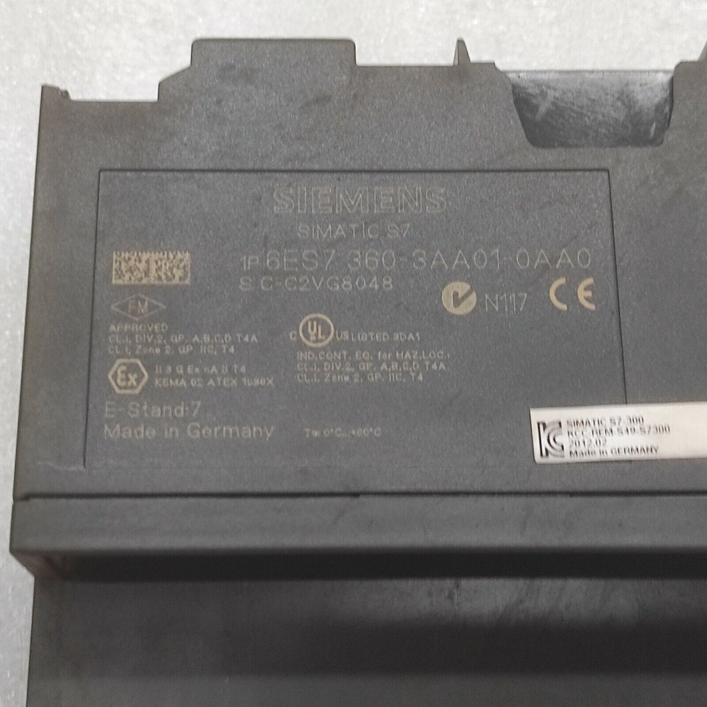 SIEMENS 6ES7 360-3AA01-0AA0 INTERFACE MODULE