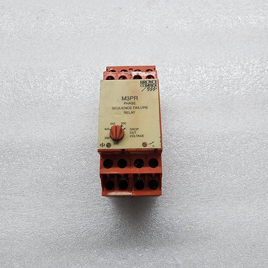 BROYCE CONTROL M3PR PHASE SEQUENCE FAILURE RELAY
