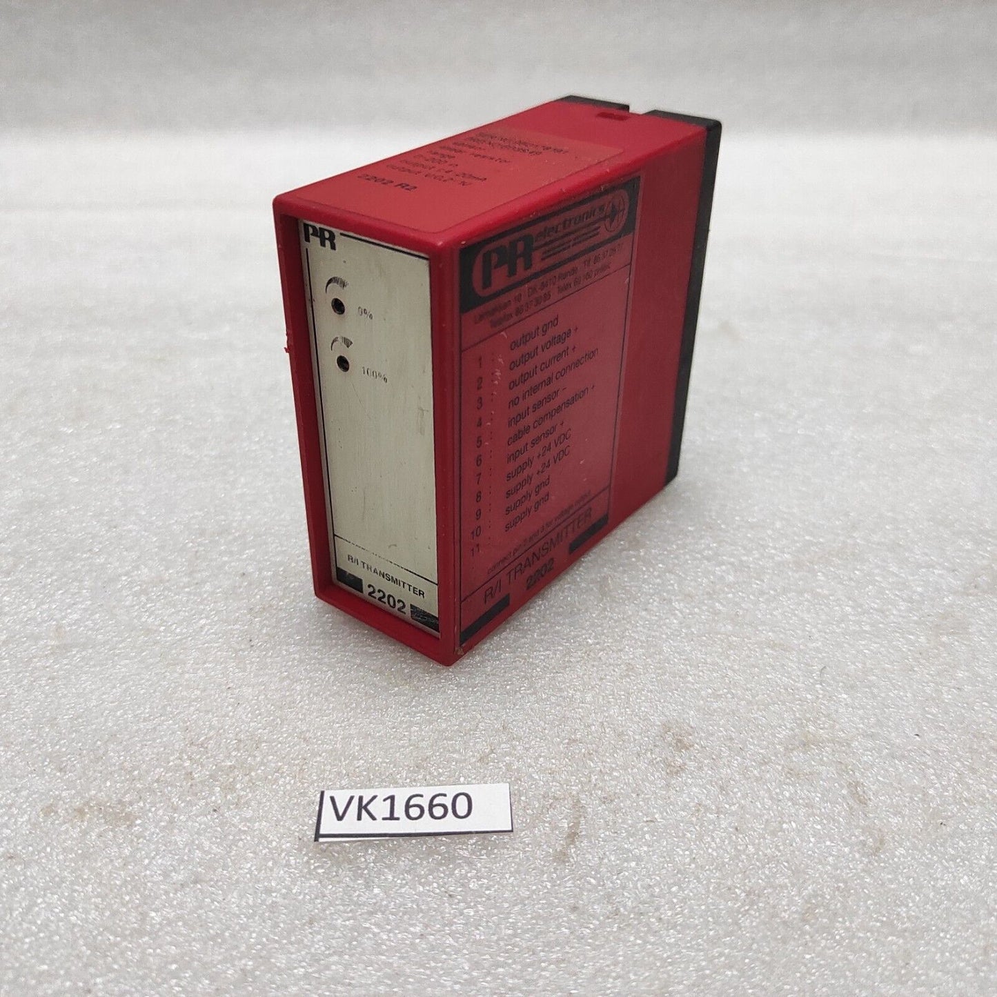 PR ELECTRONICS 2202 R/I TRANSMITTER 2202-R2 24VDC