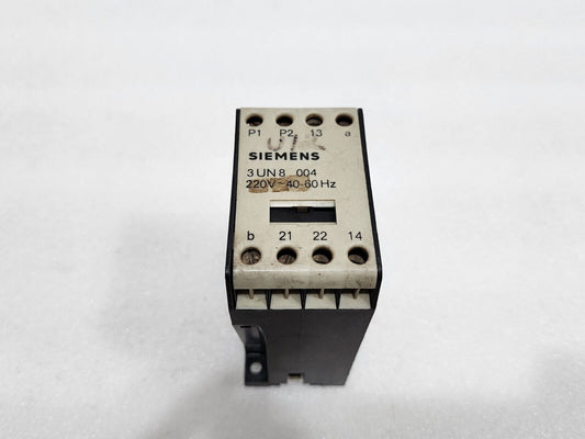 Siemens 3UN8 004 3 Pole Contactor Control Relay 3UN8004