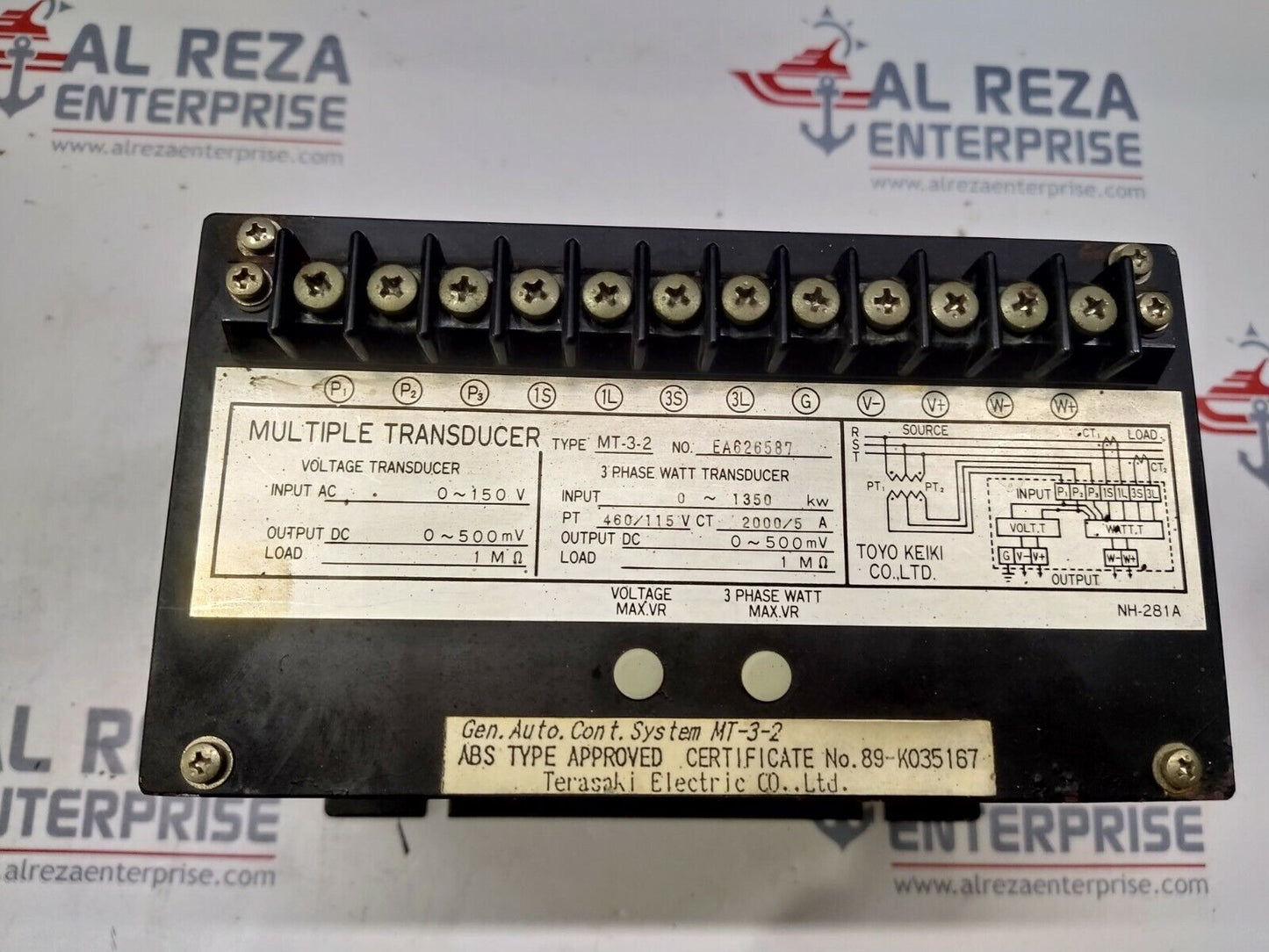 TOYO KEIKI MT-3-2 MULTIPLE TRANSDUCER BODY RUSTED
