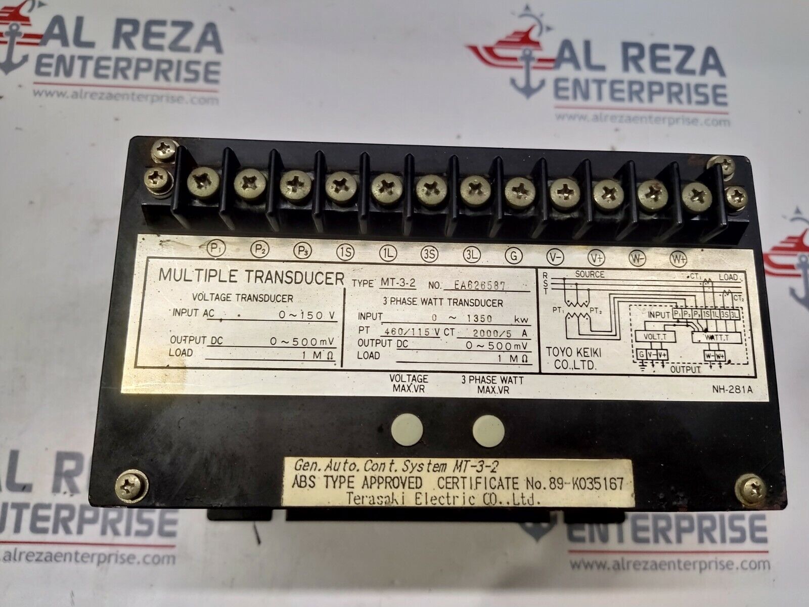 TOYO KEIKI MT-3-2 MULTIPLE TRANSDUCER BODY RUSTED