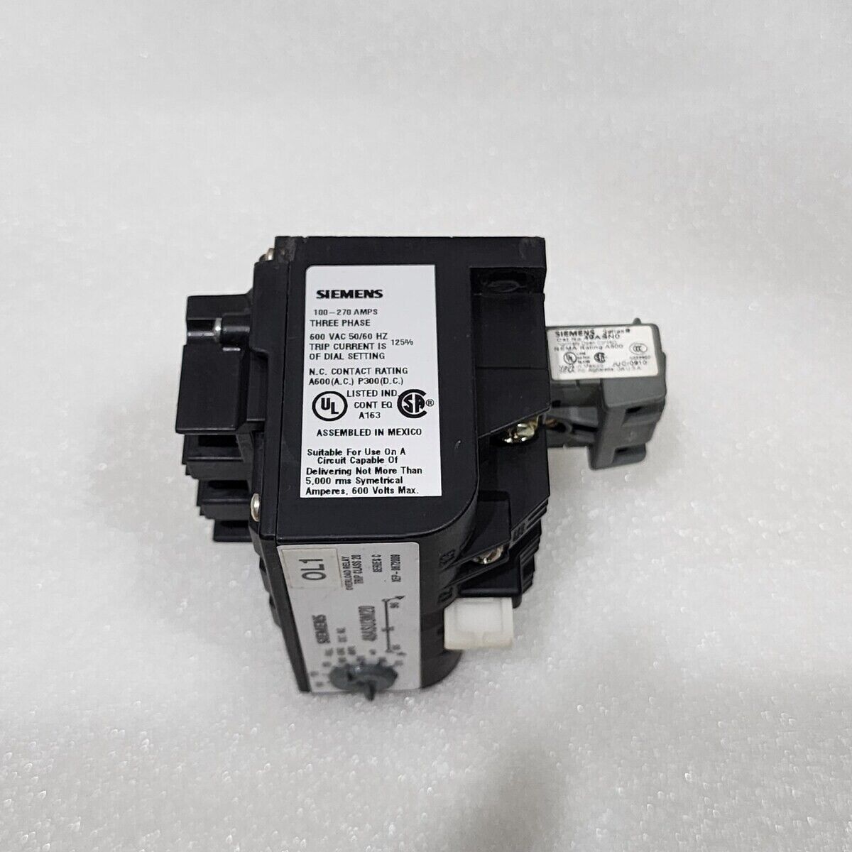 SIEMENS 48ASU3M20 ESP100 SOLID STATE OVERLOAD RELAY 100-270A FURNAS