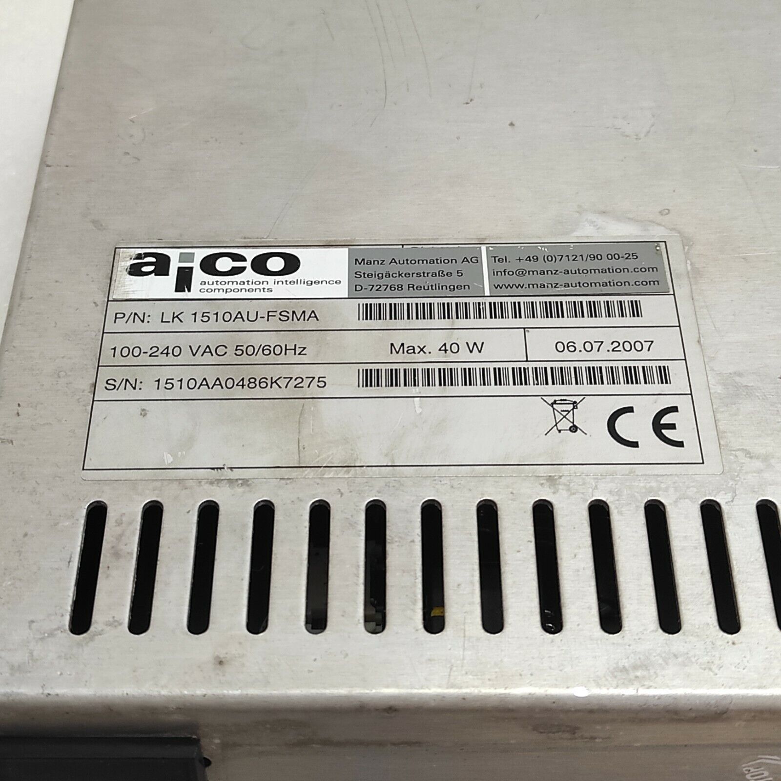 AICO LK 1510AU-FSMA MONITOR 100-240VAC LK1510AUFSMA