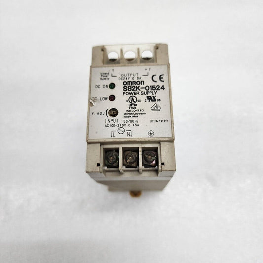 OMRON S82K-01524 POWER SUPPLY 24VDC 0.6A