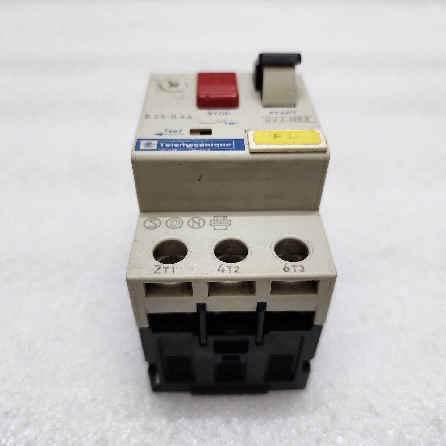 TELEMECANIQUE GV2-M03 CIRCUIT BREAKER MOTOR PROTECTION 0.25-0.4A LOT OF 30 UNIT