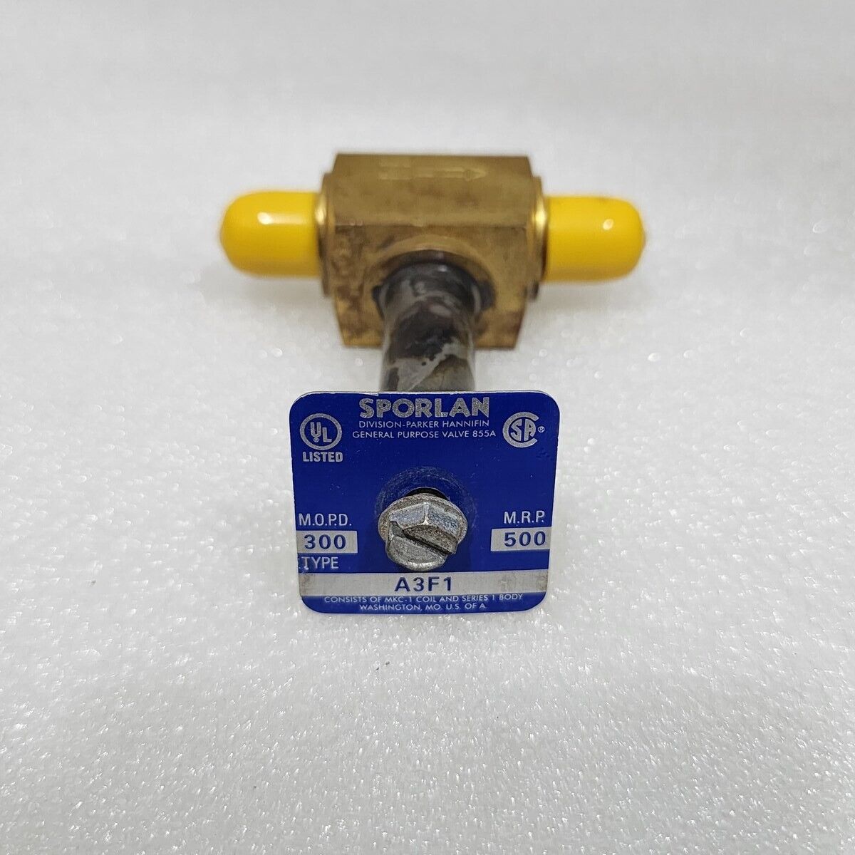 SPORLAN A3F1 SOLENOID VALVE MOPD 300 MRP 500